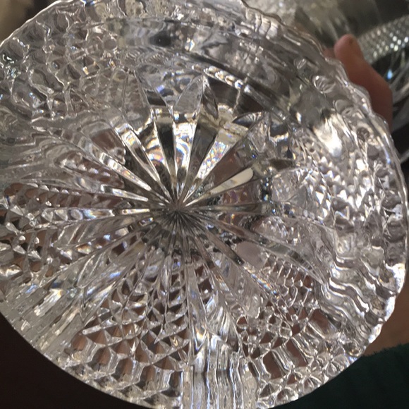 Shannon Crystal South Beach Vase Palm Trees 12” - Picture 3 of 4